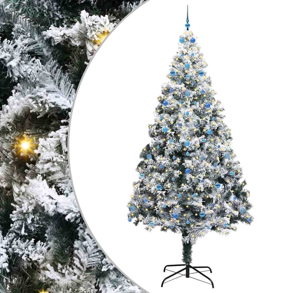 Christmas Tree with 300 LEDs with Stand White 300 cm PVC
